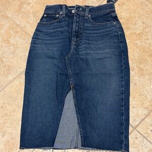 Abercrombie & Fitch Dark Blue Denim Skirt